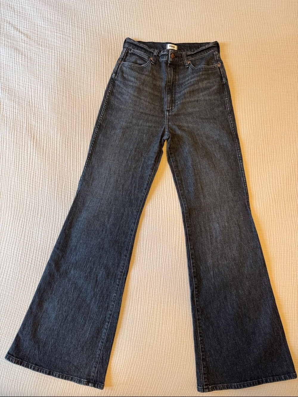 Wrangler Women's High Rise Flare - Black Wash